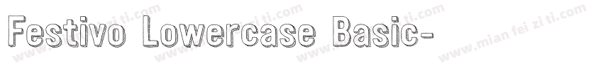 Festivo Lowercase Basic字体转换